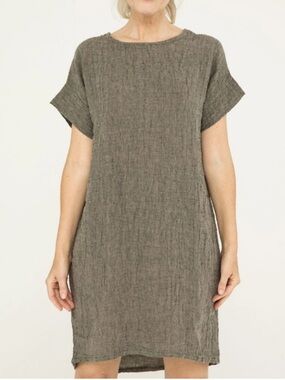 Elizabeth Suzann Georgia Linen Tunic Dress One Size